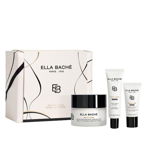 Ella Bache Global Anti-Aging Gift Set - zestaw ujędrniający - 50ml + 30ml + 15ml + chusta