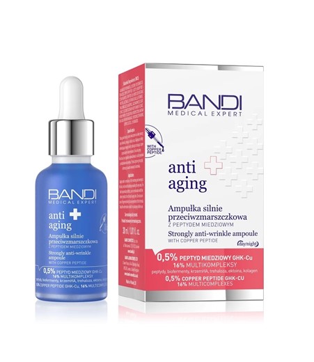 Bandi Anti Aging - ampułka silnie przeciwzmarszczkowa z peptydem miedziowym - 30ml