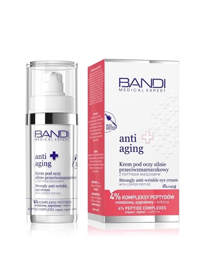 Bandi Anti Aging - krem pod oczy silnie przeciwzmarszczkowy z peptydem miedziowym - 30ml