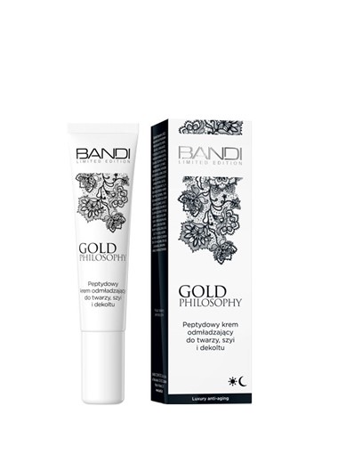 Bandi Gold Philosophy - peptydowy krem odmładzający do twarzy, szyi i dekoltu - 14ml