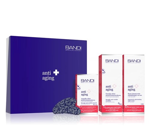 Bandi Medical Expert Anti Aging - zestaw prezentowy - 30ml + 50ml + 50ml + Gua Sha