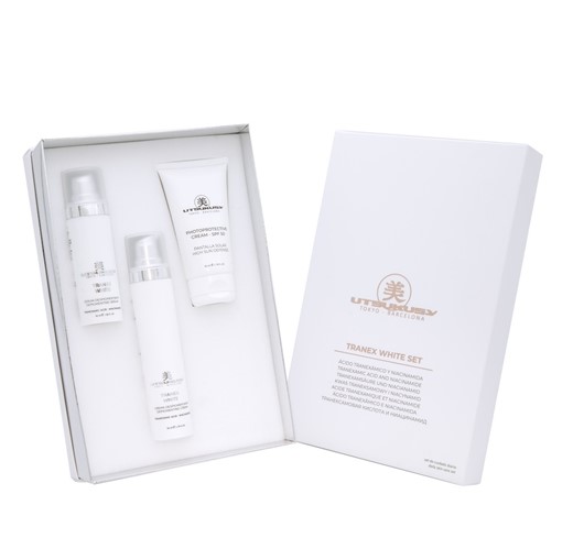 Utsukusy Tranex White Set - zestaw redukujący przebarwienia - 50ml + 30ml + 50ml