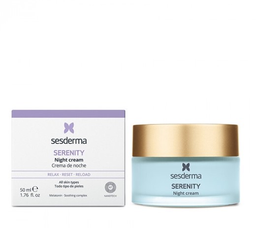 Sesderma Serenity Night Cream - przeciwzmarszczkowy krem na noc - 50ml