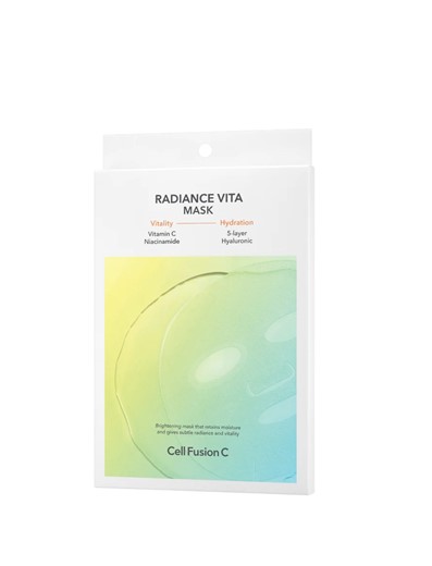 Cell Fusion C Radiance Vita Mask - rozświetlająco-nawilżająca maska w płacie - 5x25ml