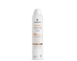 Sesderma Repaskin Transparent Spray Aerosol (SPF50) - spray przeciwsłoneczny do ciała - 200ml