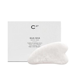 C27 Gua Sha White Jade - kamień do masażu z jadeitu - 1szt.